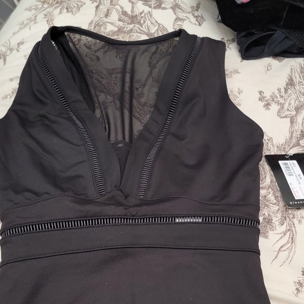 Bloch Black Sleeveless Dance Leotard